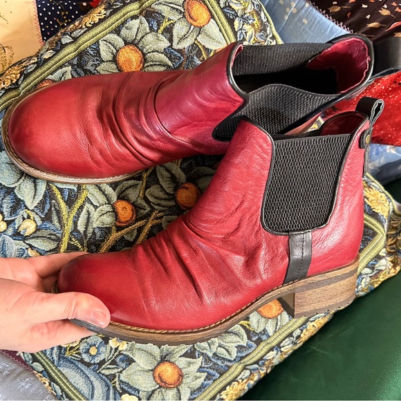 Red leather boots - BUENO size US9 EU39 / Red boots - Picture 7 of 15